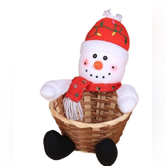 Christmas Snowman Gift-Candy Basket - Picture 2 of 3